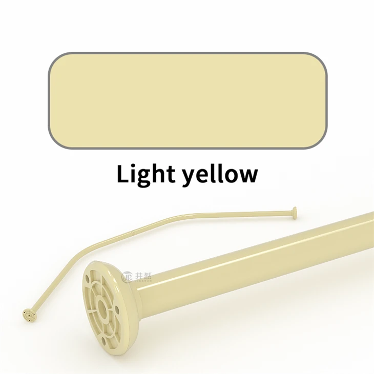 Aluminum Shower Curtain Rod Light Yellow